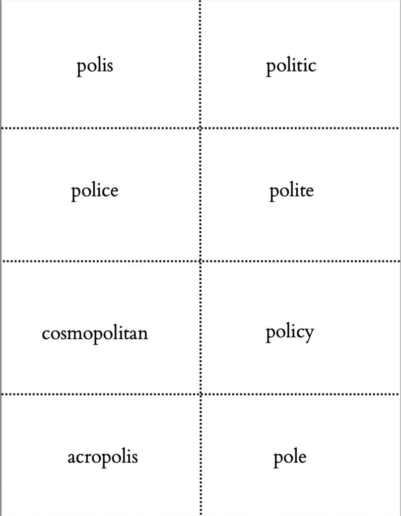Greek Flashcards #1